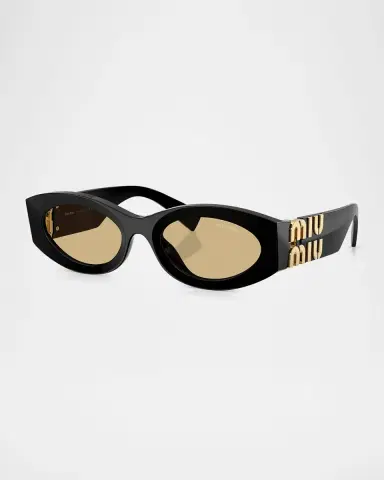 Miu Miu MU 11WS Acetate Oval Sunglasses | Thumbnail 2 Miu Miu MU 11WS Acetate Oval Sunglasses | Thumbnail 2