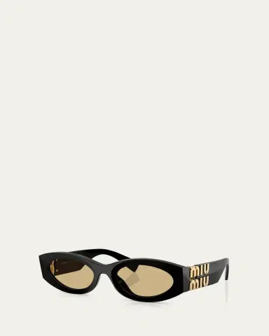 Miu Miu MU 11WS Acetate Oval Sunglasses | Thumbnail 5 Miu Miu MU 11WS Acetate Oval Sunglasses | Thumbnail 5