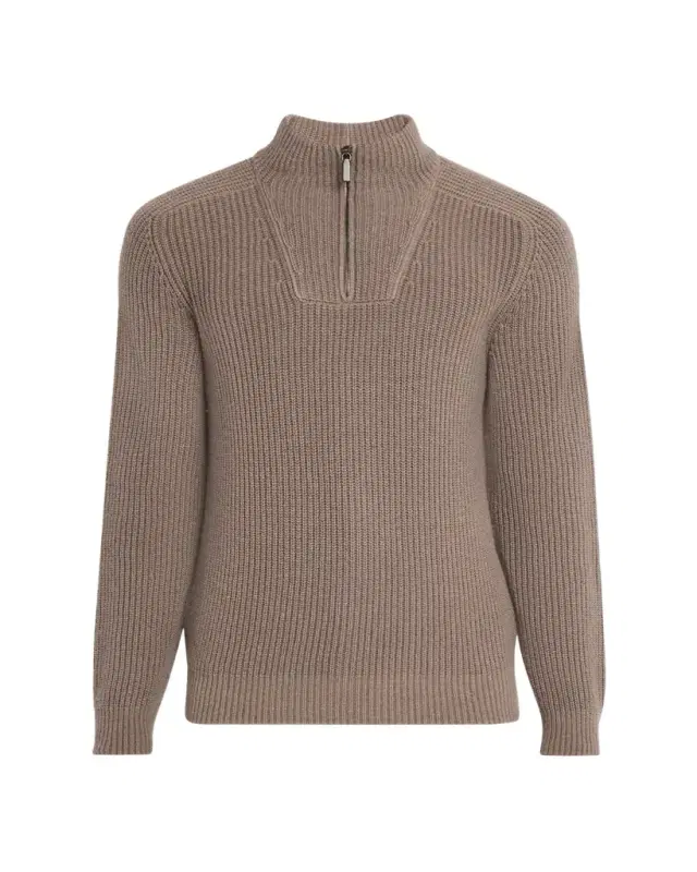 Men's Amarillo Half-Zip Cashmere Pullover