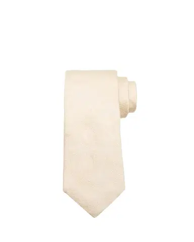 Brunello Cucinelli Men's Paisley Silk and Cotton Tie | Thumbnail 1