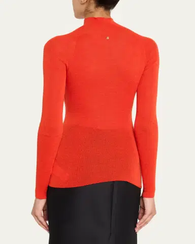 Versace Ribbed Mock-Neck Sweater | Thumbnail 3 Versace Ribbed Mock-Neck Sweater | Thumbnail 3