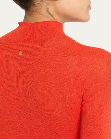 Versace Ribbed Mock-Neck Sweater | Thumbnail 5 Versace Ribbed Mock-Neck Sweater | Thumbnail 5