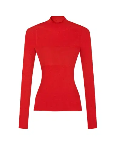 Versace Ribbed Mock-Neck Sweater | Thumbnail 1 Versace Ribbed Mock-Neck Sweater | Thumbnail 1