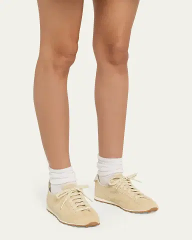 Jacquemus Les Tennis Croc-Embossed Suede Sneakers | Thumbnail 2