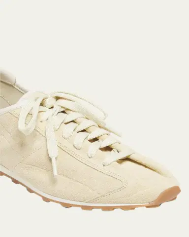 Jacquemus Les Tennis Croc-Embossed Suede Sneakers | Thumbnail 5