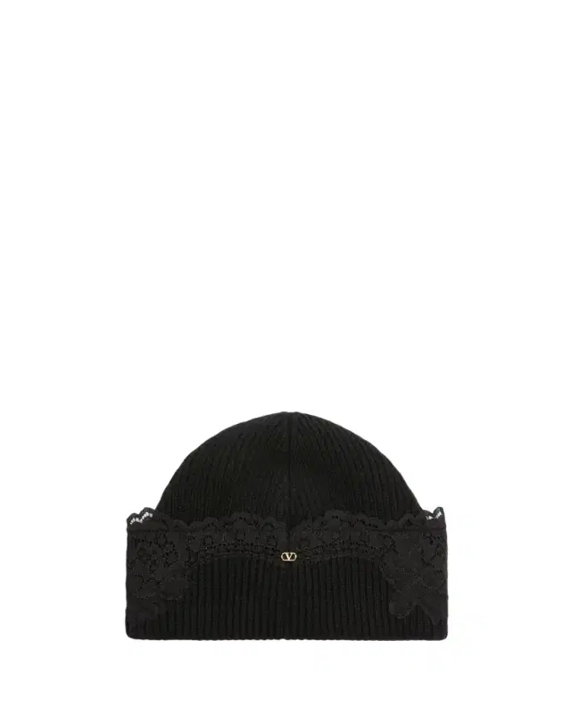 VLogo Signature Cashmere & Lace Beanie