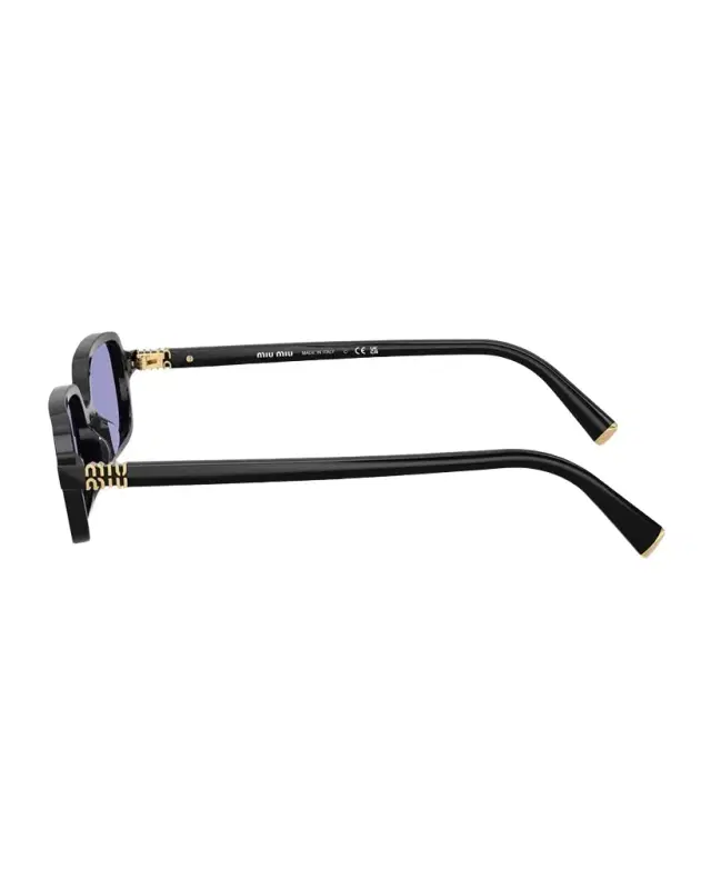 MU 11ZSF Acetate Rectangular Sunglasses