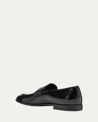 Ferragamo Men's Desio Patent Leather Penny Loafers | Thumbnail 9 Ferragamo Men's Desio Patent Leather Penny Loafers | Thumbnail 9