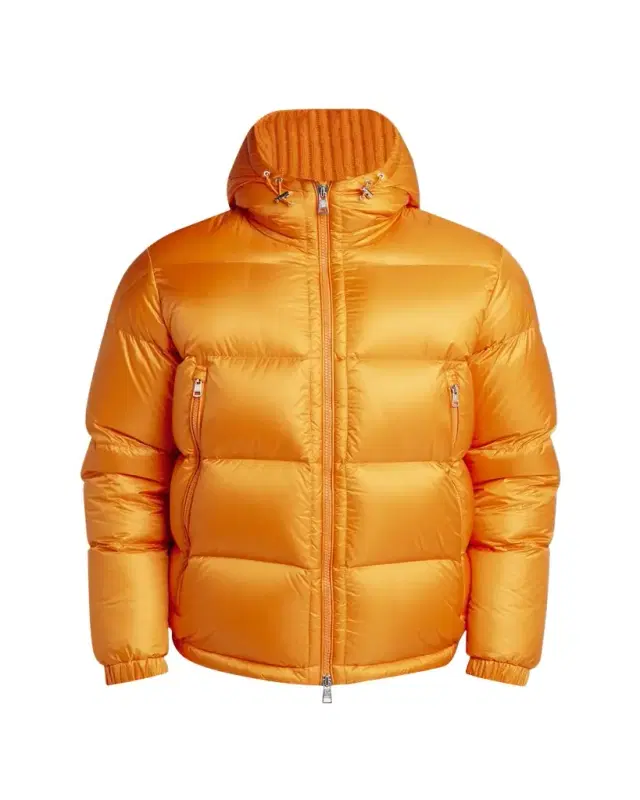 Men's Quilted Ripstop Down Hooded Jacket