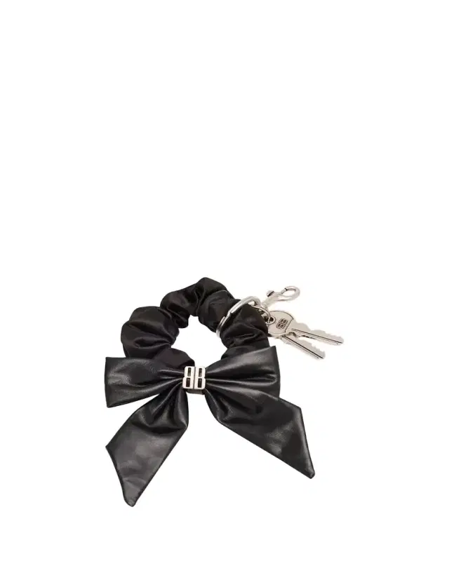 Balenciaga Bow-Embellished Scrunchie Keyring