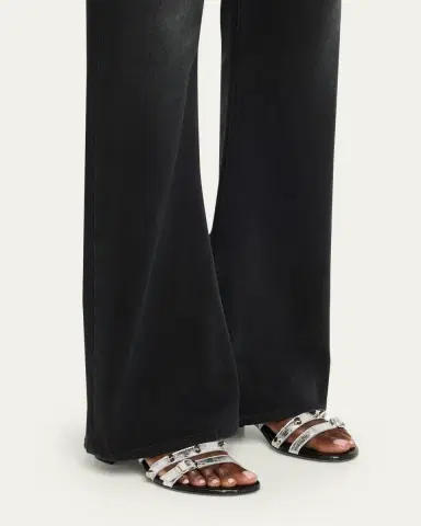 Balenciaga City Leather Block-Heel Sandals | Thumbnail 2 Balenciaga City Leather Block-Heel Sandals | Thumbnail 2
