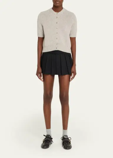Miu Miu Allacciate Leather Buckle Low-Top Sneakers | Thumbnail 3 Miu Miu Allacciate Leather Buckle Low-Top Sneakers | Thumbnail 3