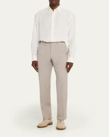 Brioni Men's Cotton and Cashmere Sport Shirt | Thumbnail 2