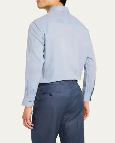 Brioni Men's Cotton and Cashmere Sport Shirt | Thumbnail 11