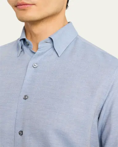 Brioni Men's Cotton and Cashmere Sport Shirt | Thumbnail 13