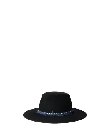 Maison Michel Kyra Fringed Ribbon Wool Felt Fedora Hat | Thumbnail 1 Maison Michel Kyra Fringed Ribbon Wool Felt Fedora Hat | Thumbnail 1