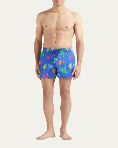 Vilebrequin Men Stretch Multicolor Turtle Swim Trunks | Thumbnail 2 Vilebrequin Men Stretch Multicolor Turtle Swim Trunks | Thumbnail 2