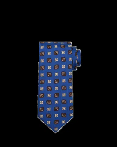 Brioni Men's Medallion Jacquard Silk Tie | Thumbnail 2