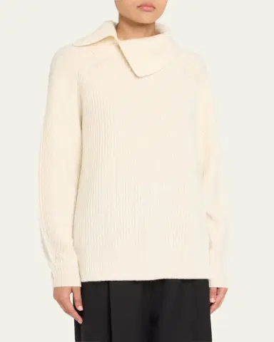 Loulou De Saison Cecil Turtleneck Cashmere Sweater | Thumbnail 4