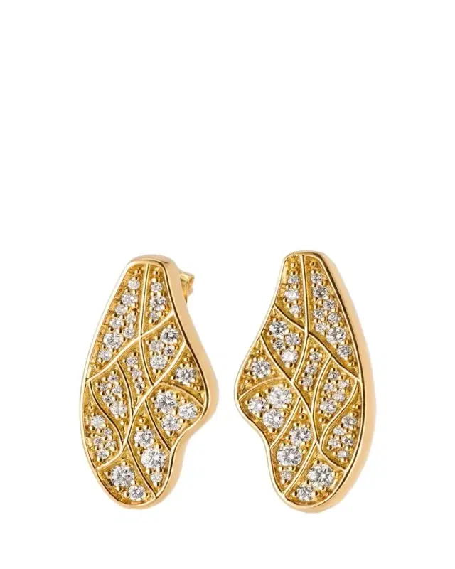 Grace Winfrey 18K Honey Bee Wing Stud Earrings