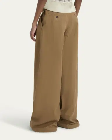 Chloé Pleated Wide-Leg Cotton Trousers | Thumbnail 7 Chloé Pleated Wide-Leg Cotton Trousers | Thumbnail 7