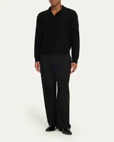 Saint Laurent Men's Roman 35 Leather Side-Zip Ankle Boots | Thumbnail 3