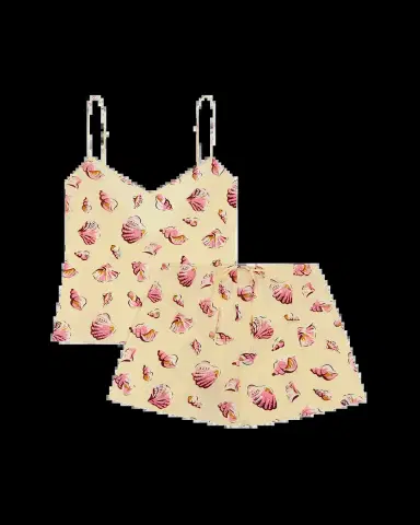 Olivia von Halle Elle Junonia Shell-Print Cami Pajama Set | Thumbnail 6 Olivia von Halle Elle Junonia Shell-Print Cami Pajama Set | Thumbnail 6