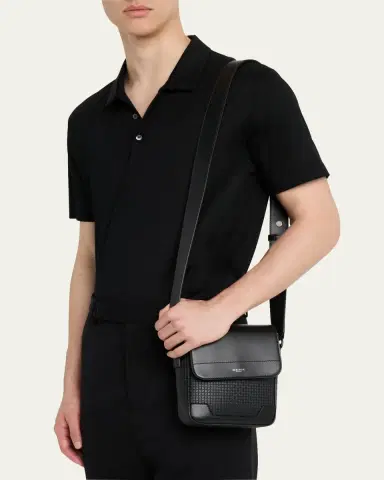 Serapian Men's Small Stepan North/South Envelope Crossbody Bag | Thumbnail 2 Serapian Men's Small Stepan North/South Envelope Crossbody Bag | Thumbnail 2