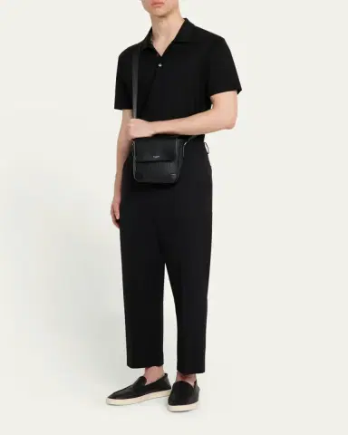 Serapian Men's Small Stepan North/South Envelope Crossbody Bag | Thumbnail 5 Serapian Men's Small Stepan North/South Envelope Crossbody Bag | Thumbnail 5