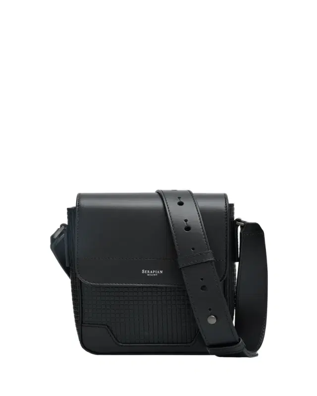 Serapian Men's Small Stepan North/South Envelope Crossbody Bag