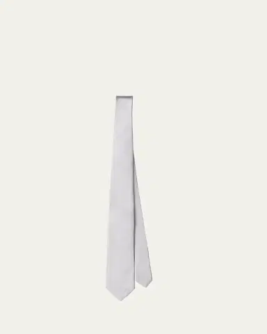 Prada Men's Silk Satin Tie | Thumbnail 2 Prada Men's Silk Satin Tie | Thumbnail 2