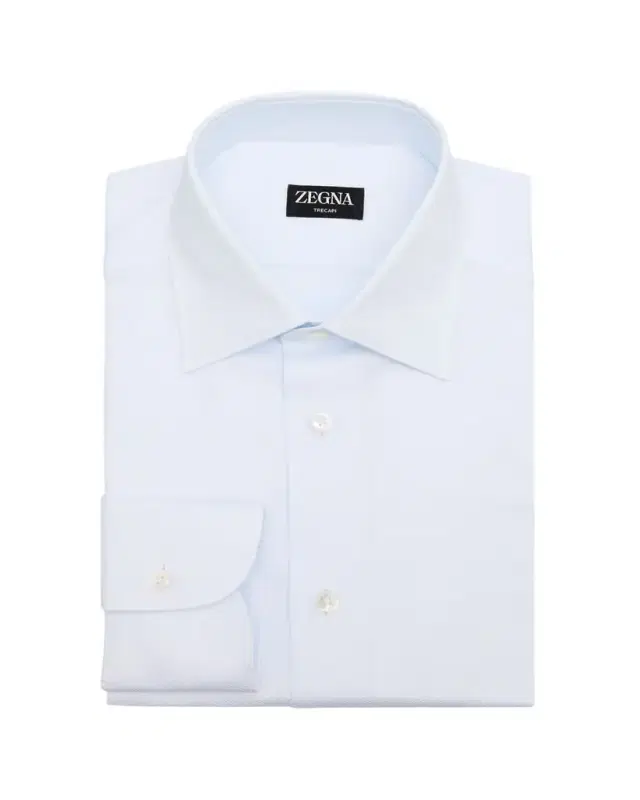 Men's Trecapi Textured Cotton Dress Shirt
