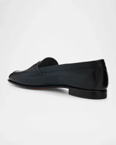 Santoni Famed Leather Loafers | Thumbnail 8