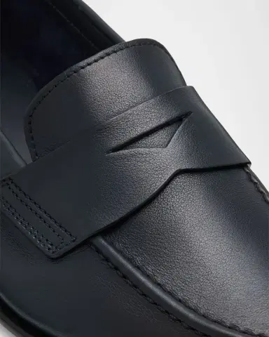 Santoni Famed Leather Loafers | Thumbnail 9