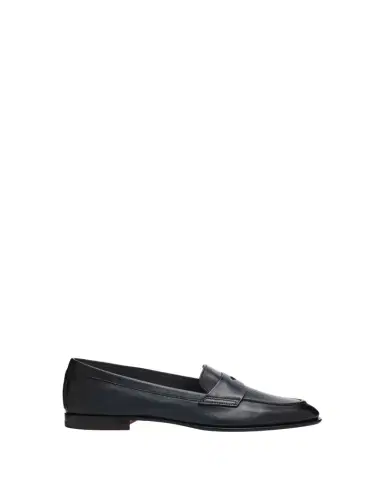 Santoni Famed Leather Loafers | Thumbnail 1