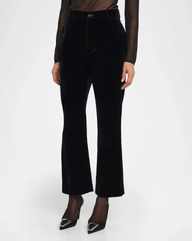 Saint Laurent Velvet Flare Trousers | Thumbnail 17 Saint Laurent Velvet Flare Trousers | Thumbnail 17