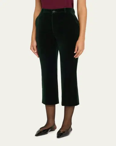 Saint Laurent Velvet Flare Trousers | Thumbnail 8 Saint Laurent Velvet Flare Trousers | Thumbnail 8