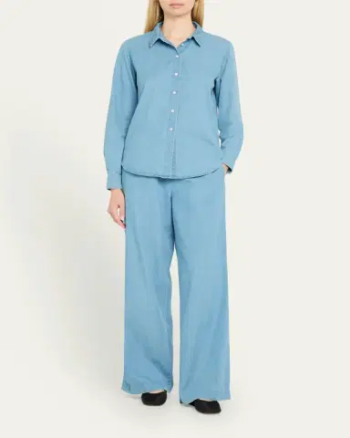 Sprwmn Kauai Chambray Drawstring Pants | Thumbnail 2