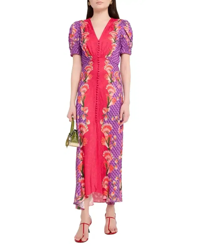 Lea Printed Long Dress
