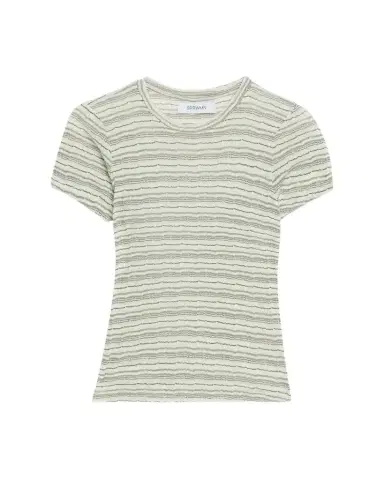 Sprwmn Multi-Striped Crewneck Baby Tee | Thumbnail 1