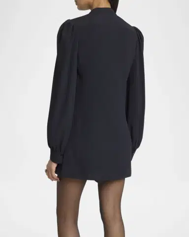Chloé Ruffle Front Long-Sleeve Mini Dress | Thumbnail 2