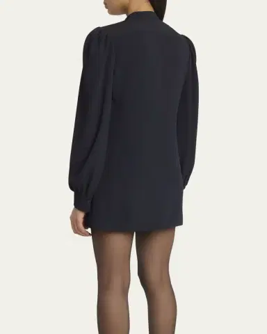 Chloé Ruffle Front Long-Sleeve Mini Dress | Thumbnail 7