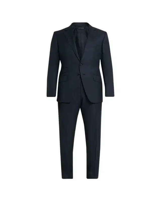 Men's Notch-Lapel Textured Wool Suit