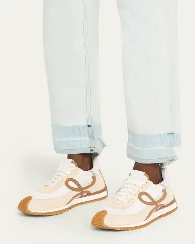 Loewe Flow Runner Suede and Leather Sneakers | Thumbnail 5 Loewe Flow Runner Suede and Leather Sneakers | Thumbnail 5