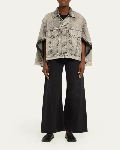 SETCHU Ruche Washed Denim Jacket | Thumbnail 2 SETCHU Ruche Washed Denim Jacket | Thumbnail 2