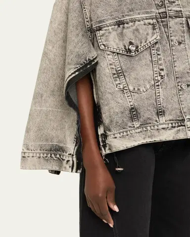SETCHU Ruche Washed Denim Jacket | Thumbnail 5 SETCHU Ruche Washed Denim Jacket | Thumbnail 5