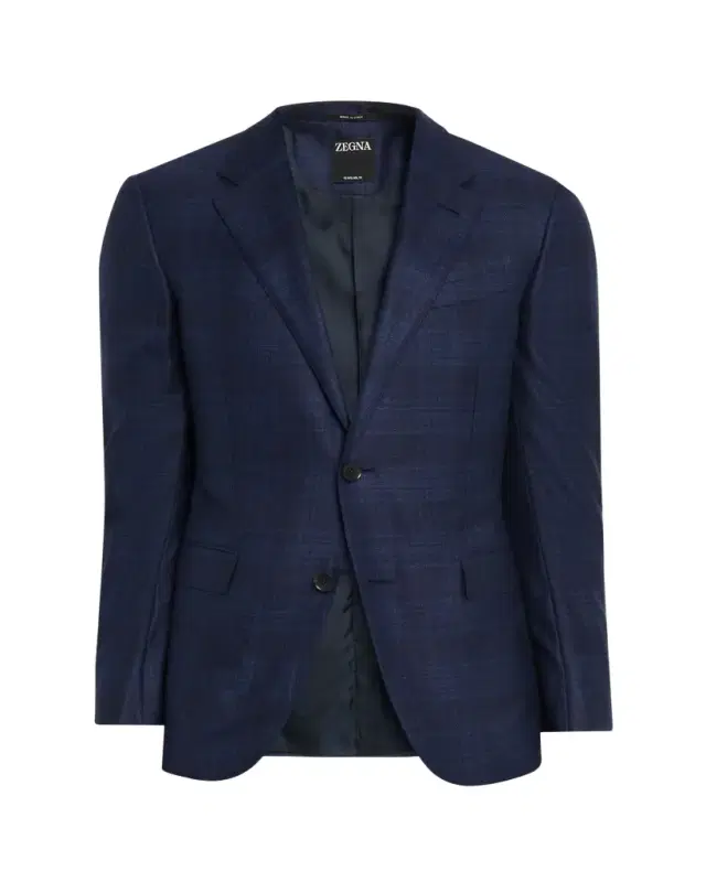 ZEGNA Men's Wool Tonal Plaid Single-Breasted Sport Coat