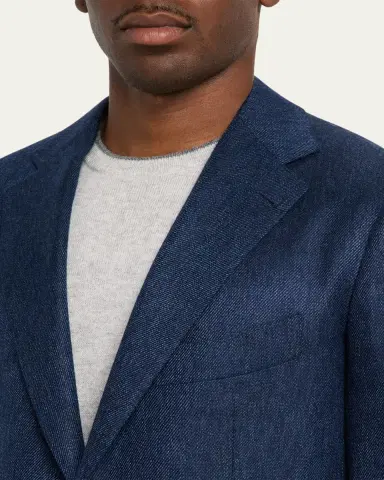 Cesare Attolini Men's Textured Cashmere Jacket | Thumbnail 5 Cesare Attolini Men's Textured Cashmere Jacket | Thumbnail 5
