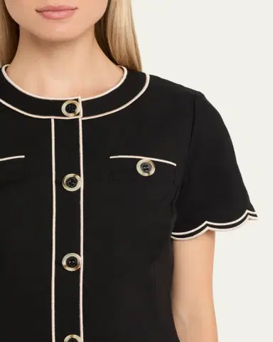 Ramy Brook Sandra Scallop-Trim Top | Thumbnail 5 Ramy Brook Sandra Scallop-Trim Top | Thumbnail 5