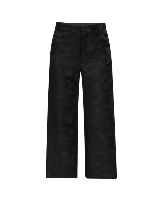 Chloe Baroque Jacquard Flare Ankle Pants
